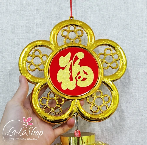 Lồng đèn đở hoa mai chữ phúc may mắn trang trí tết