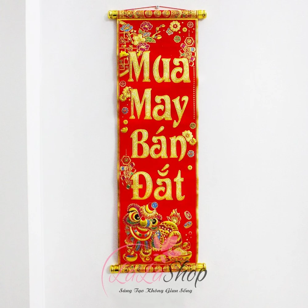 LIễn treo mua may bán đắt trang trí tết