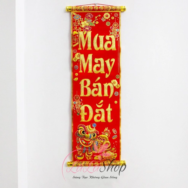 LIễn treo mua may bán đắt trang trí tết