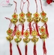Combo 10 dây lộc treo hoa mai chữ phúc thỏi vàng trang trí tết