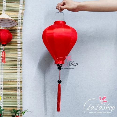 Đèn lồng Hội An trang trí mẫu 2- Đỏ dài