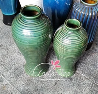 Bình hoa sứ màu xanh cao cấp