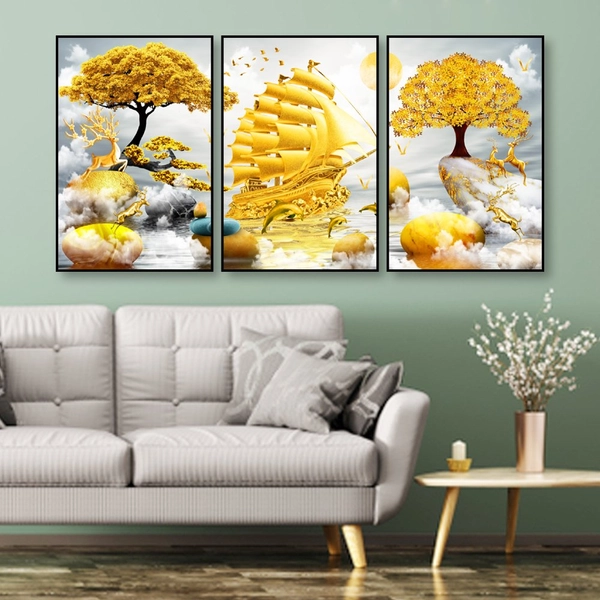 Tranh Treo Tường Thuận Buồm Xuôi Gió Và Cây Tài Lộc