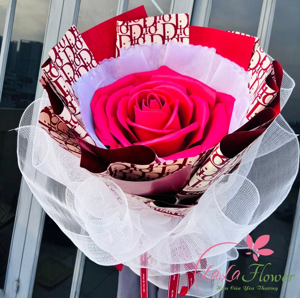 Bó hoa hồng 1 bông siêu to đẹp