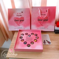 Hộp 12 Viên Socola Hình Trái Tim Quà Tặng Valentine