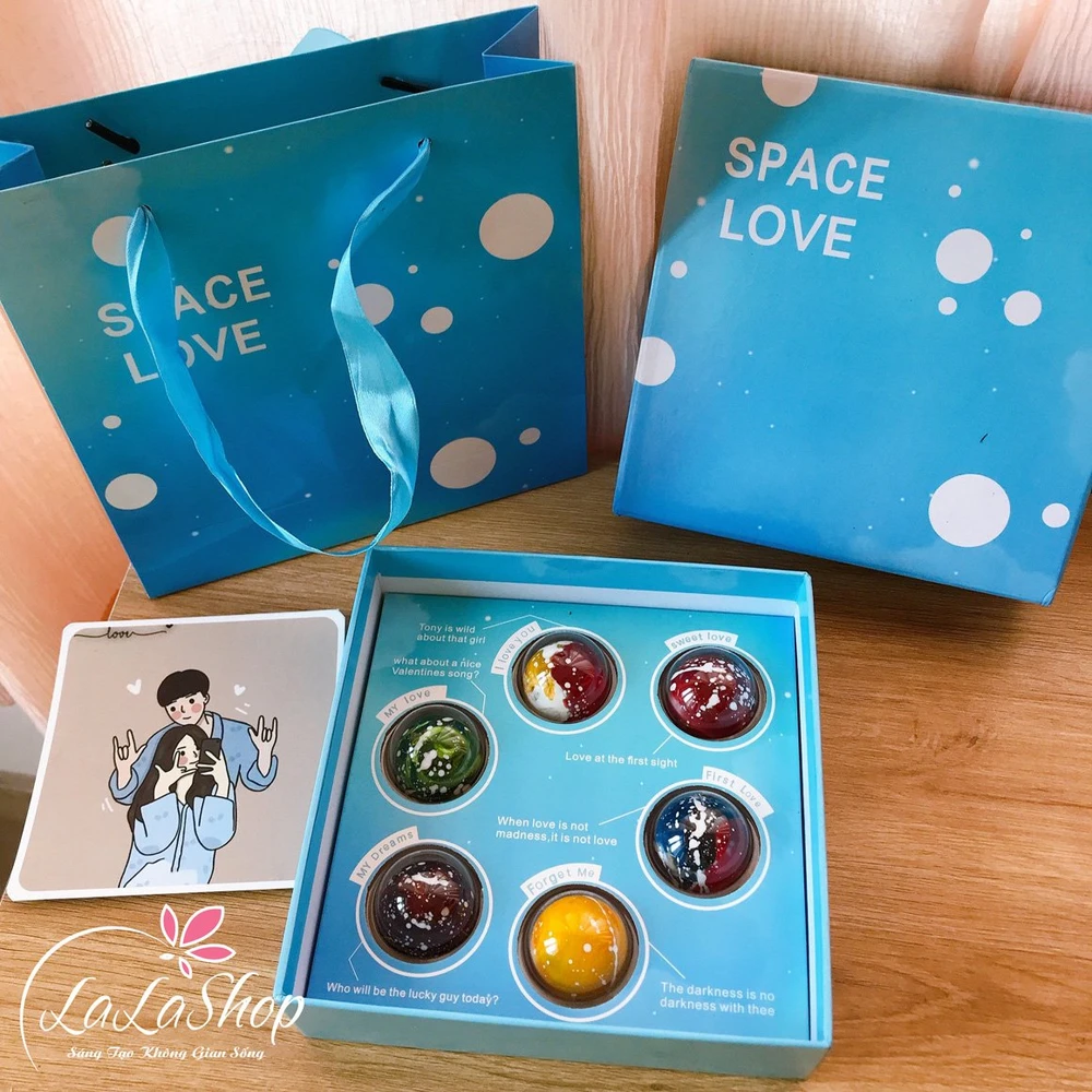 Hộp socola valentine quà tặng tình nhân xanh