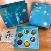 Hộp 6 viên socola valentine quà tặng tình nhân xanh dương