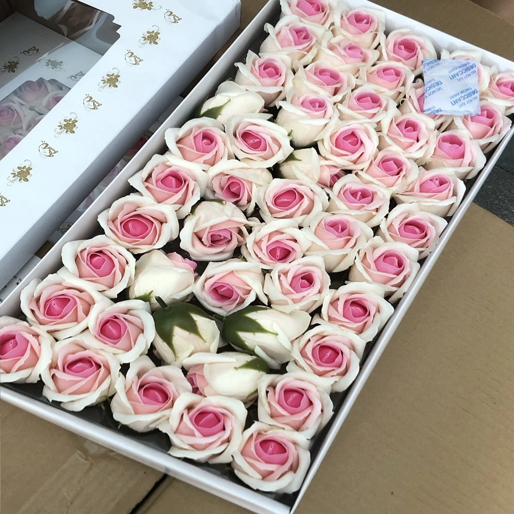 Hộp 50 hoa sáp song hỷ 3 lớp