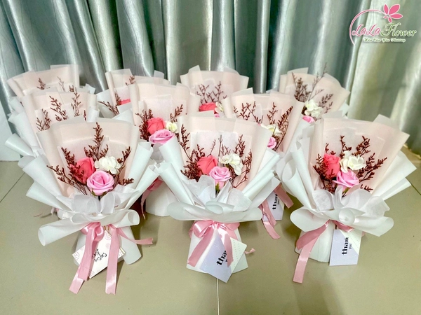 Bó Hoa Hồng Sáp Thơm Pastel