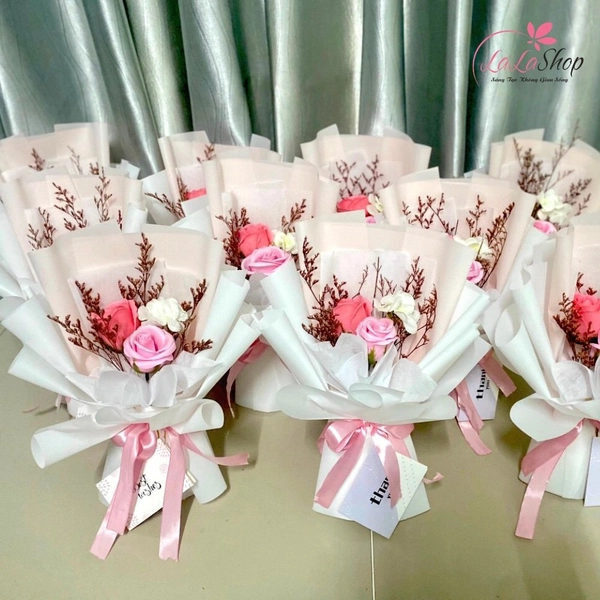 Bó Hoa Hồng Sáp Thơm Pastel