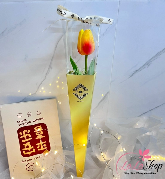 Hoa Tulip cao su 1 bông quà tặng cao cấp