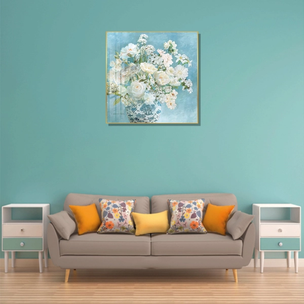 Tranh treo tường lọ hoa xanh