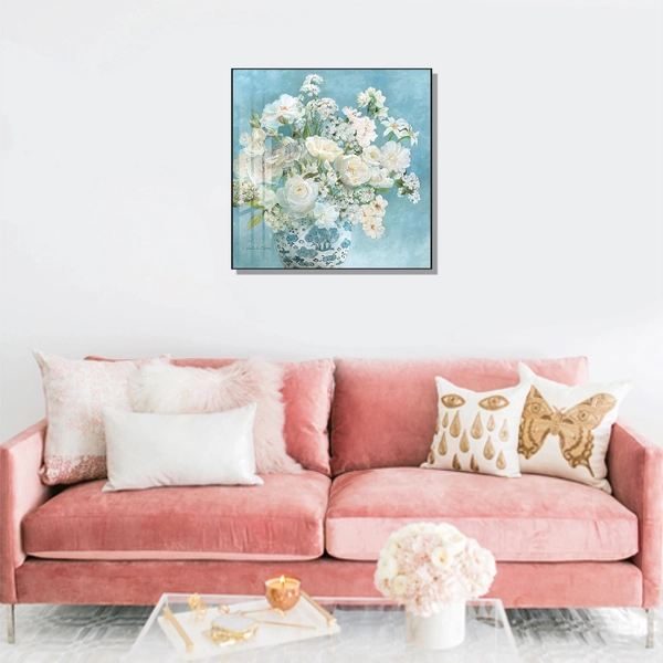 Tranh treo tường lọ hoa xanh