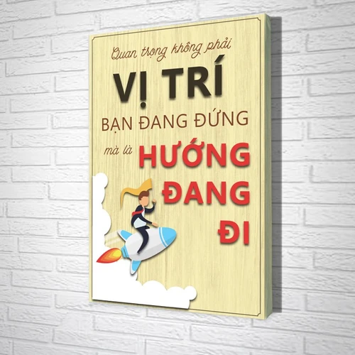 Tranh Văn Phòng Giả Gỗ Quan Trọng Không Phải Vị Trí