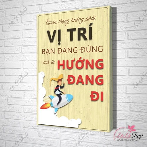 Tranh Văn Phòng Giả Gỗ Quan Trọng Không Phải Vị Trí