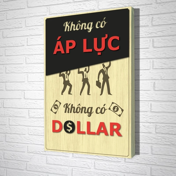 Tranh Văn Phòng Giả Gỗ Không Có Áp Lực Không Có Dollar