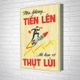 Tranh Văn Phòng Giả Gỗ Nếu Không Tiến Lên Thì Bạn Sẽ Thụt Lùi