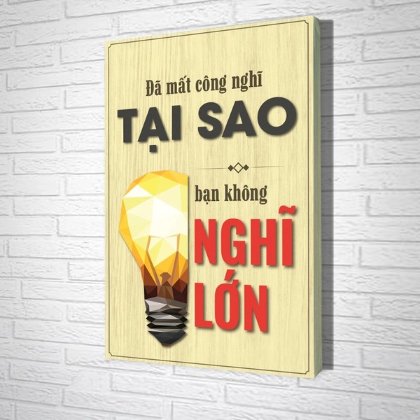 Tranh Văn Phòng Giả Gỗ Đã Mất Công Nghĩ Tại Sao Bạn Không Nghĩ Lớn