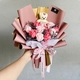 Bó hoa hồng sáp thơm kèm gấu rực rỡ