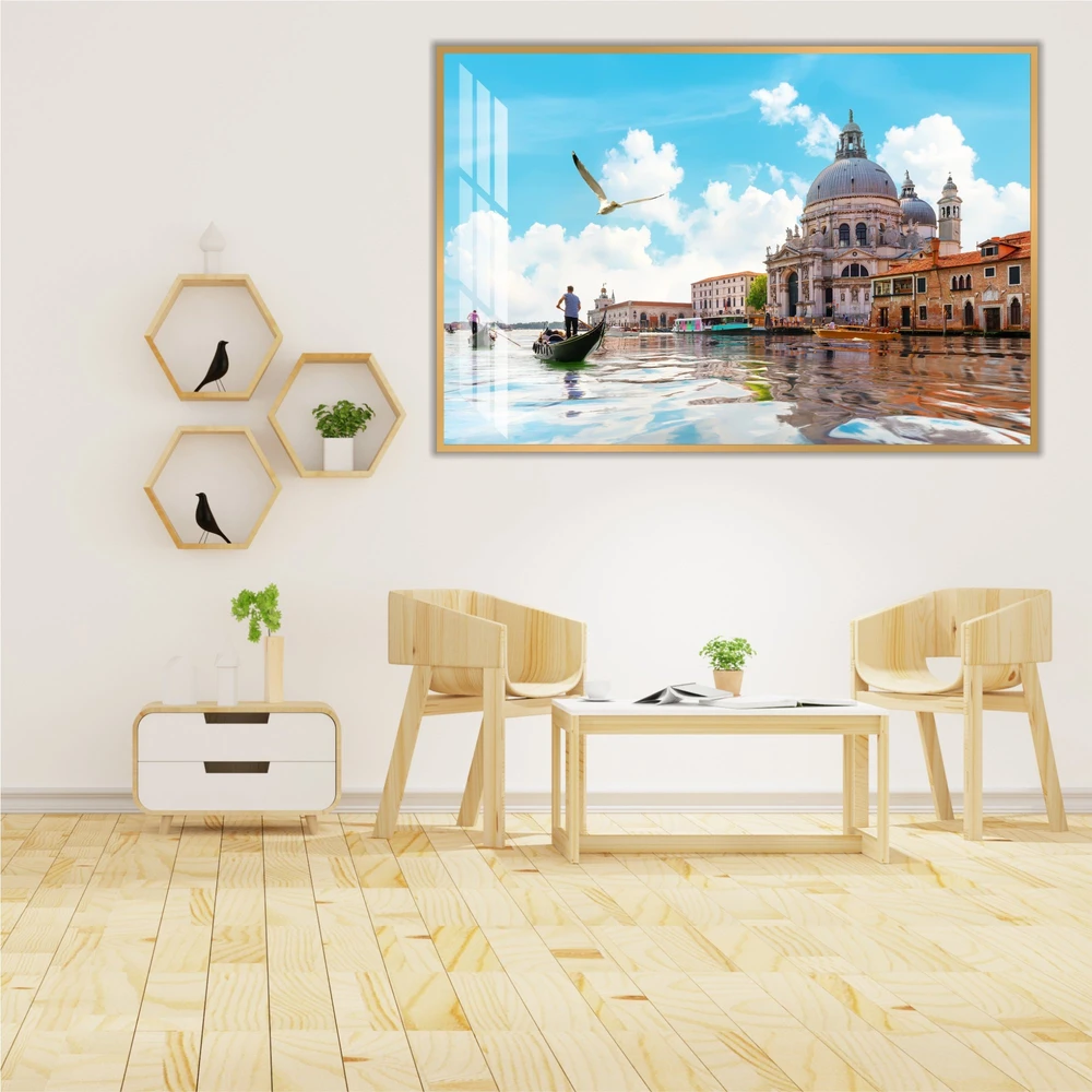 Tranh Treo Tường Đi Thuyền Gondolas Trên Kênh Đào Gand Ở Venice