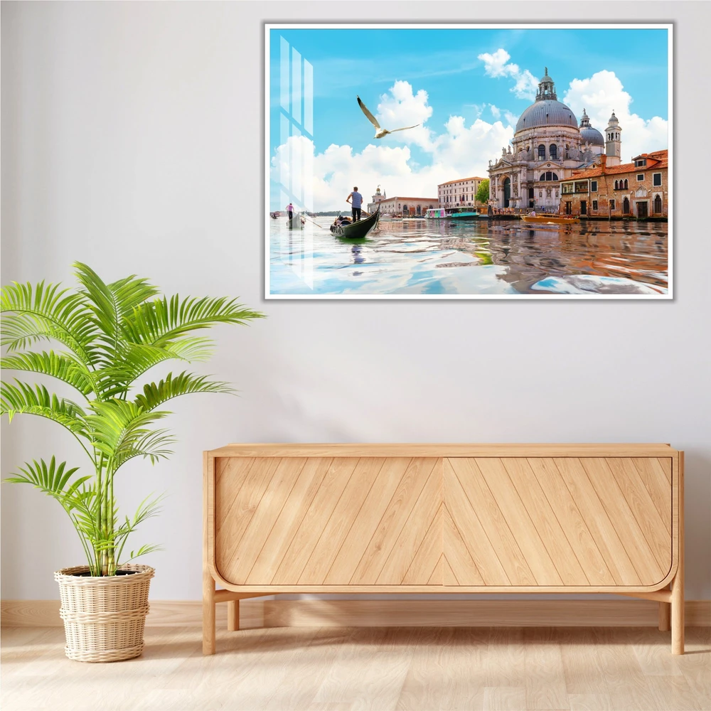 Tranh Treo Tường Đi Thuyền Gondolas Trên Kênh Đào Gand Ở Venice