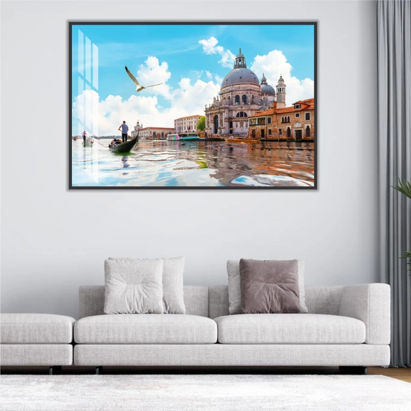 Tranh Treo Tường Đi Thuyền Gondolas Trên Kênh Đào Gand Ở Venice