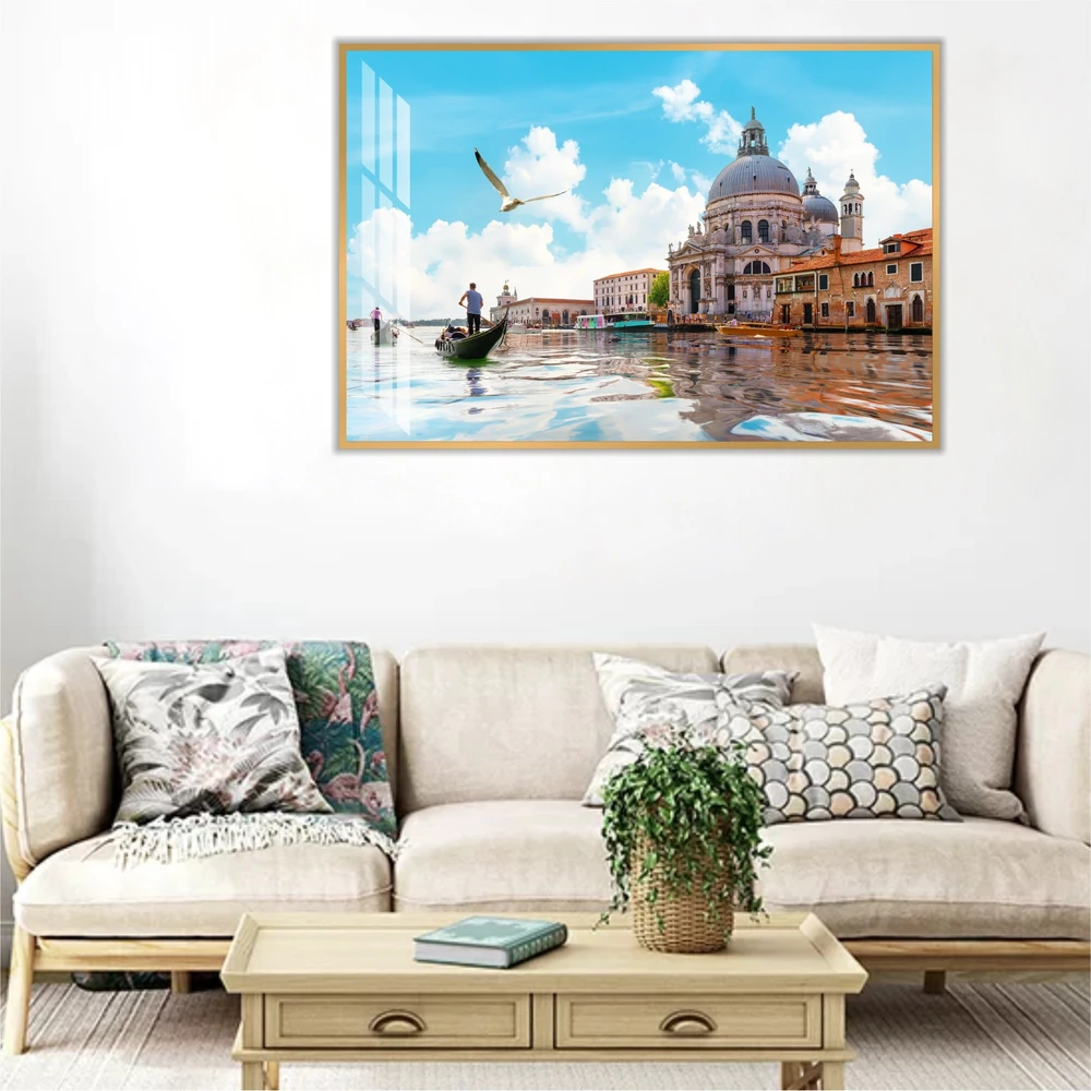 Tranh Treo Tường Đi Thuyền Gondolas Trên Kênh Đào Gand Ở Venice