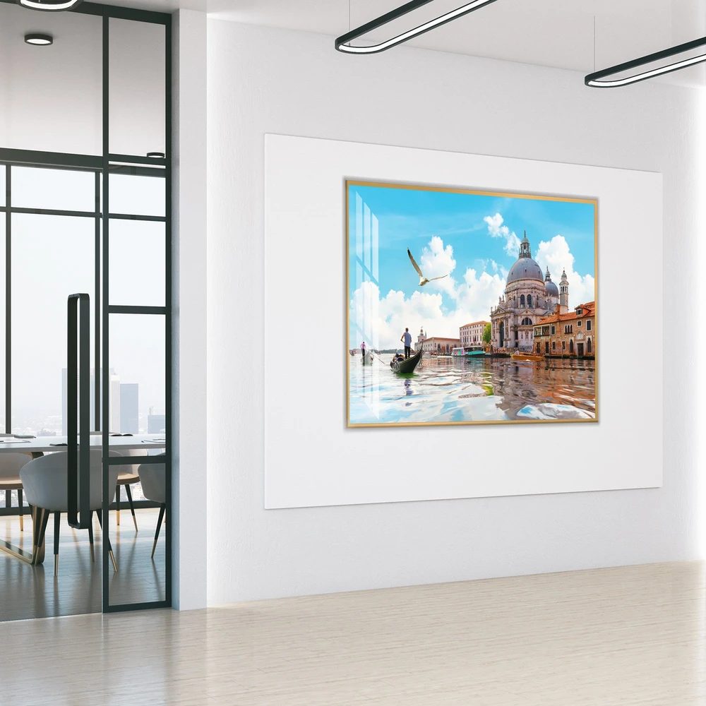 Tranh Treo Tường Đi Thuyền Gondolas Trên Kênh Đào Gand Ở Venice