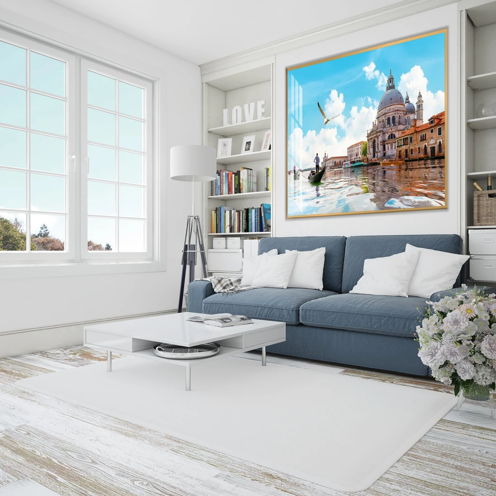 Tranh Treo Tường Đi Thuyền Gondolas Trên Kênh Đào Gand Ở Venice