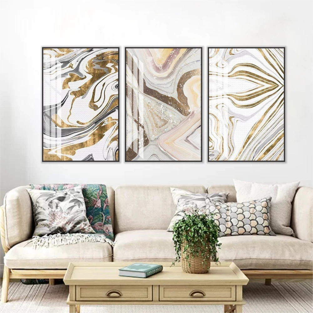 Tranh nghệ thuật trừu tượng đường vân