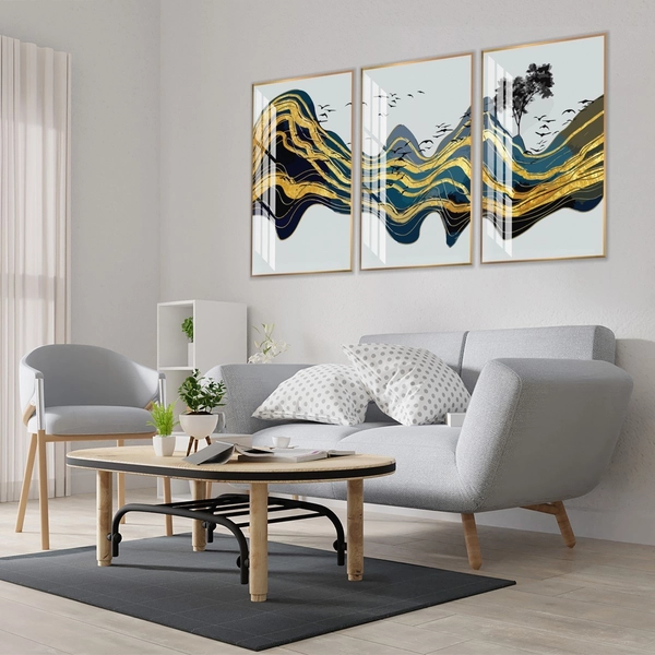 Tranh nghệ thuật trừu tượng những cánh chim