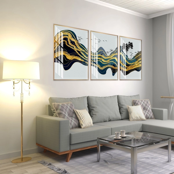 Tranh nghệ thuật trừu tượng những cánh chim