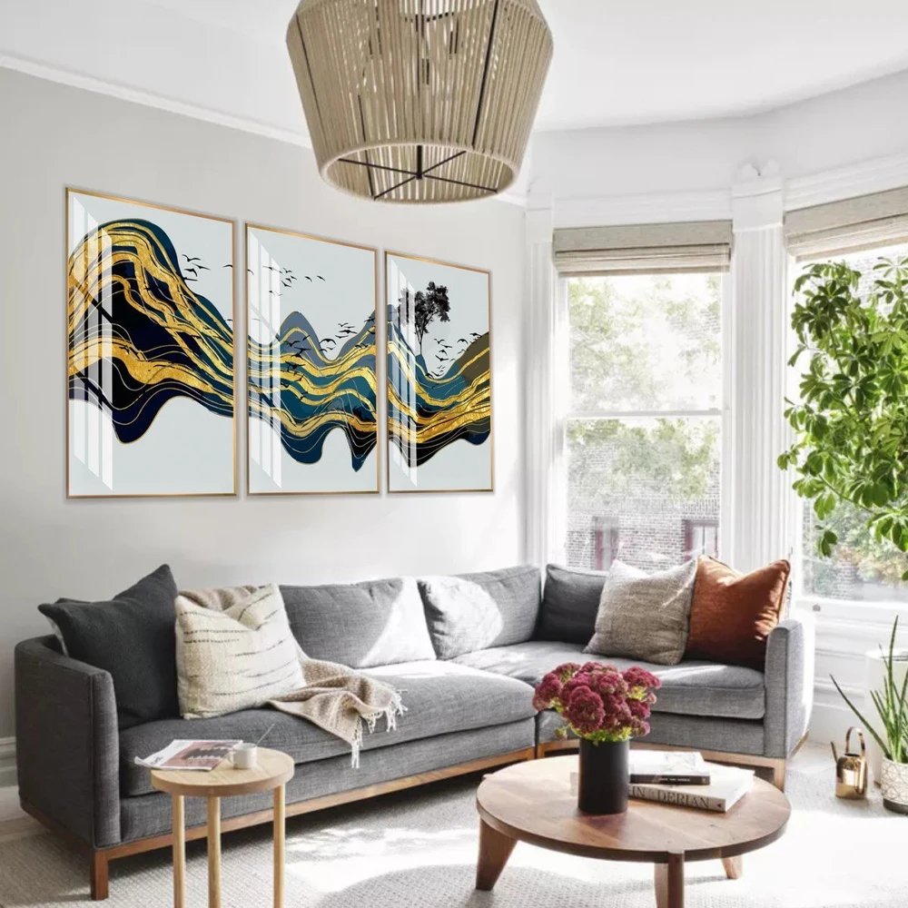 Tranh nghệ thuật trừu tượng những cánh chim