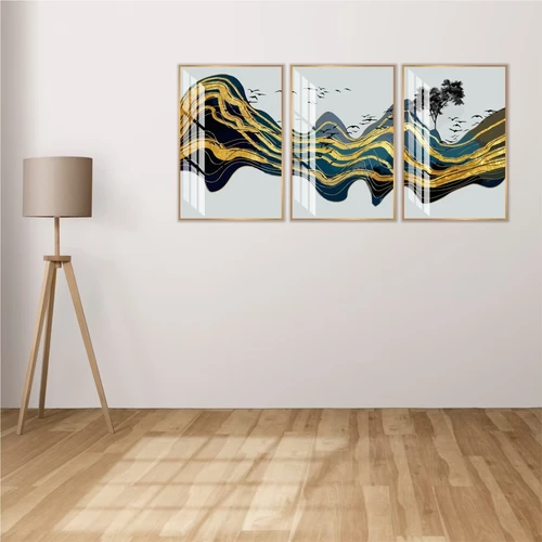 Tranh nghệ thuật trừu tượng những cánh chim