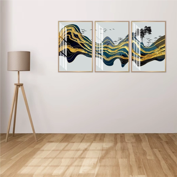 Tranh nghệ thuật trừu tượng những cánh chim