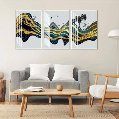 Tranh nghệ thuật trừu tượng những cánh chim