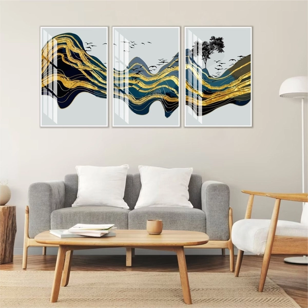 Tranh nghệ thuật trừu tượng những cánh chim