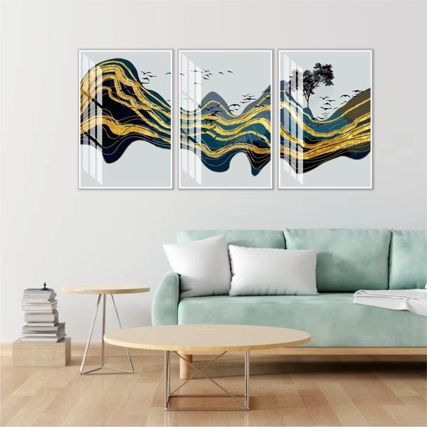 Tranh nghệ thuật trừu tượng những cánh chim