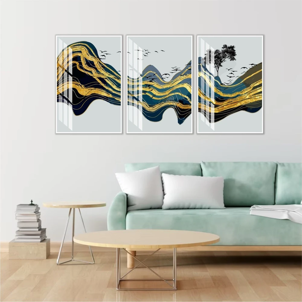 Tranh nghệ thuật trừu tượng những cánh chim