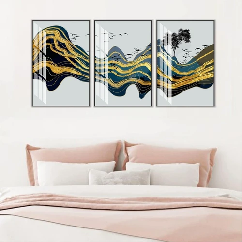 Tranh nghệ thuật trừu tượng những cánh chim