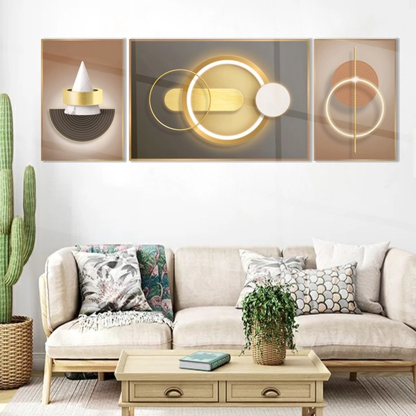 Tranh Treo Tường Nghệ Thuật Hình Học Trừu Tượng