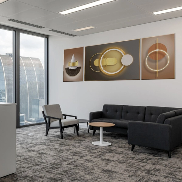 Tranh Treo Tường Nghệ Thuật Hình Học Trừu Tượng