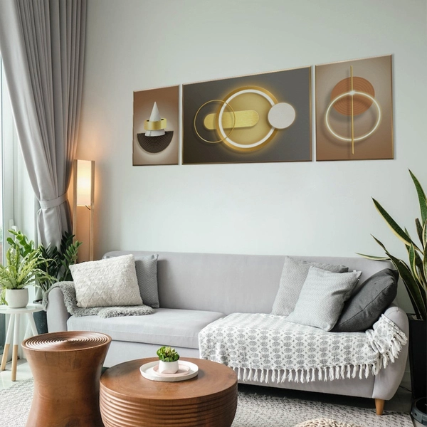 Tranh Treo Tường Nghệ Thuật Hình Học Trừu Tượng
