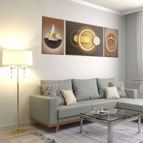 Tranh Treo Tường Nghệ Thuật Hình Học Trừu Tượng