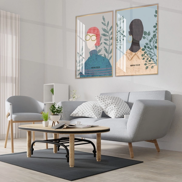 Tranh trừu tượng cô gái nghệ thuật 6