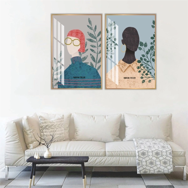 Tranh trừu tượng cô gái nghệ thuật 6