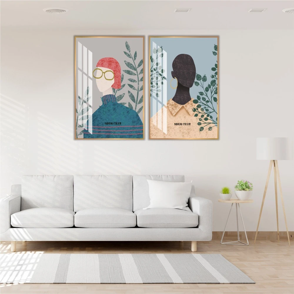 Tranh trừu tượng cô gái nghệ thuật 6