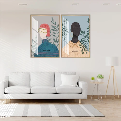 Tranh trừu tượng cô gái nghệ thuật 6