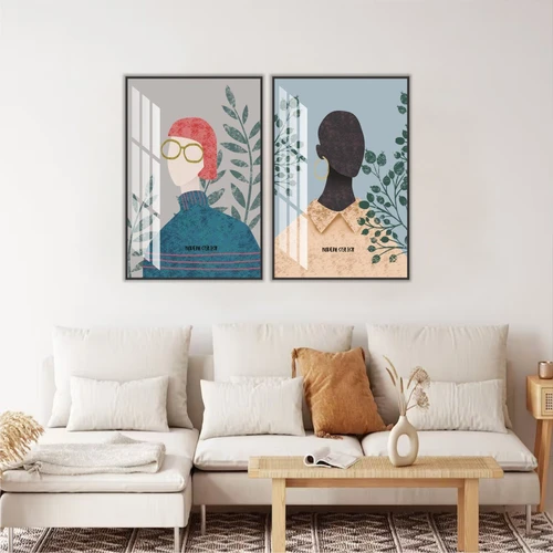 Tranh trừu tượng cô gái nghệ thuật 6