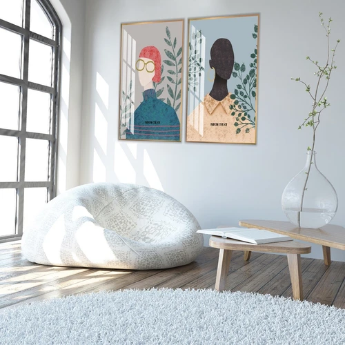 Tranh trừu tượng cô gái nghệ thuật 6